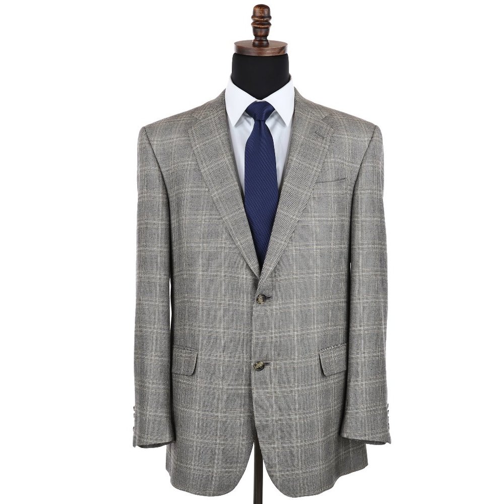 Hart Schaffner Marx Gold Trumpeter Loro Piana Worsted Cashmere Sport Coat - 44L - Picture 1 of 12